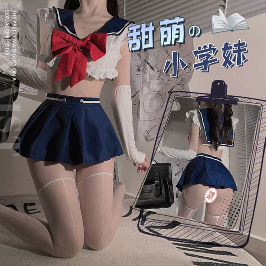 可爱甜美校园水手服 纯欲感爆棚