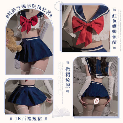 可爱甜美校园水手服 纯欲感爆棚