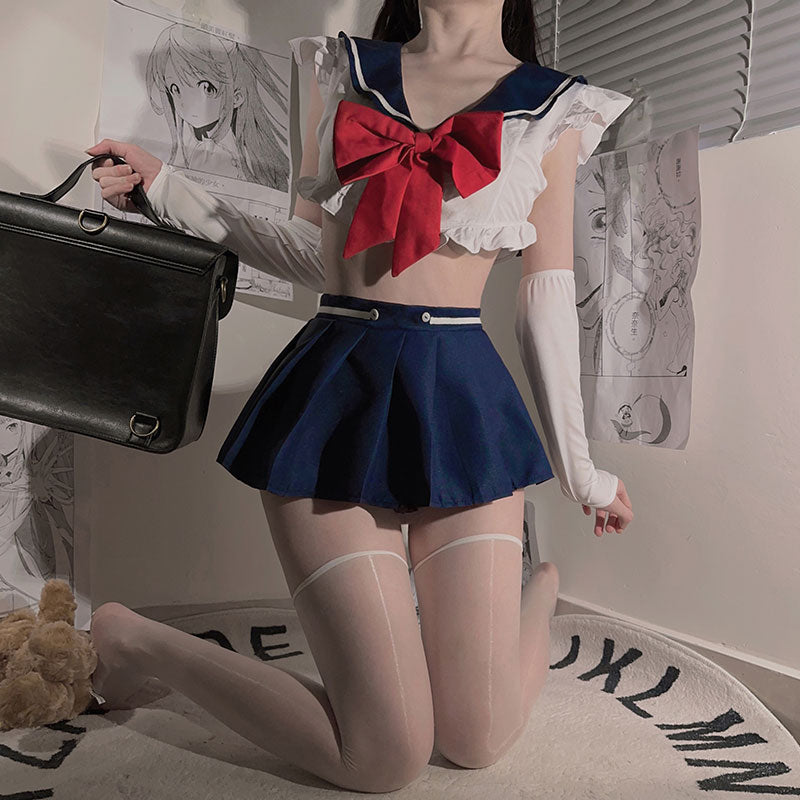 可爱甜美校园水手服 纯欲感爆棚